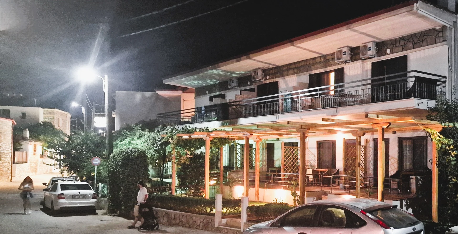 My Afytos property at night