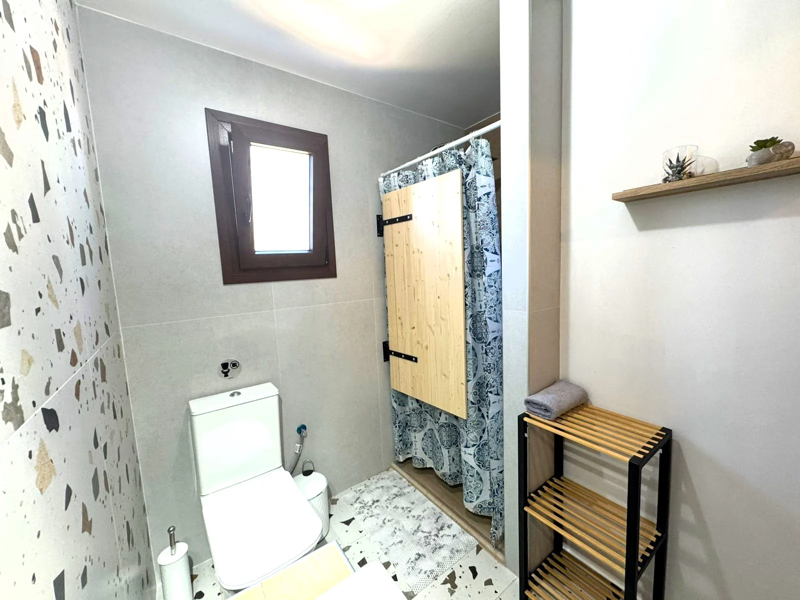 Bathroom and shower area