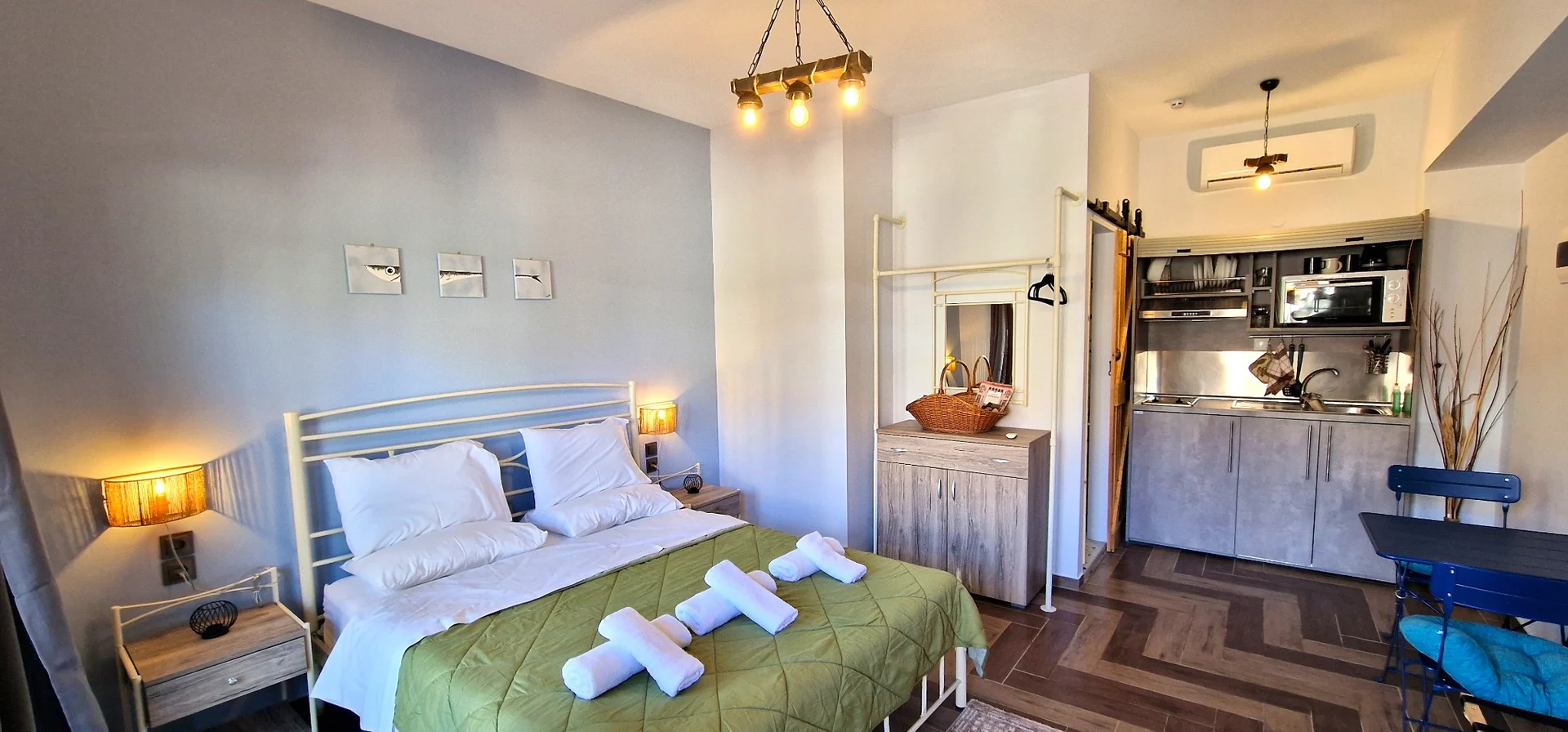 Studio interior wide view