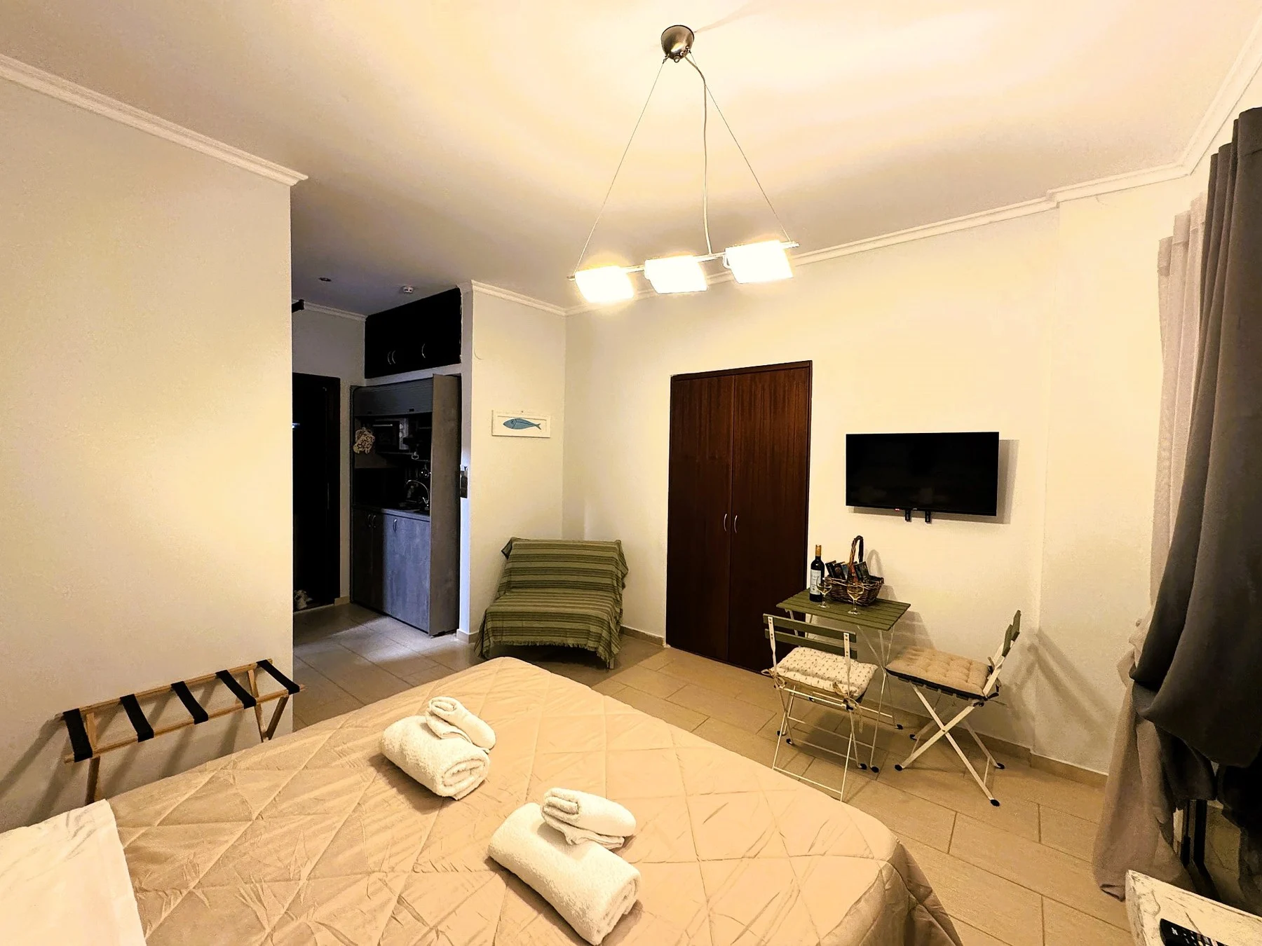 Studio interior & dining area