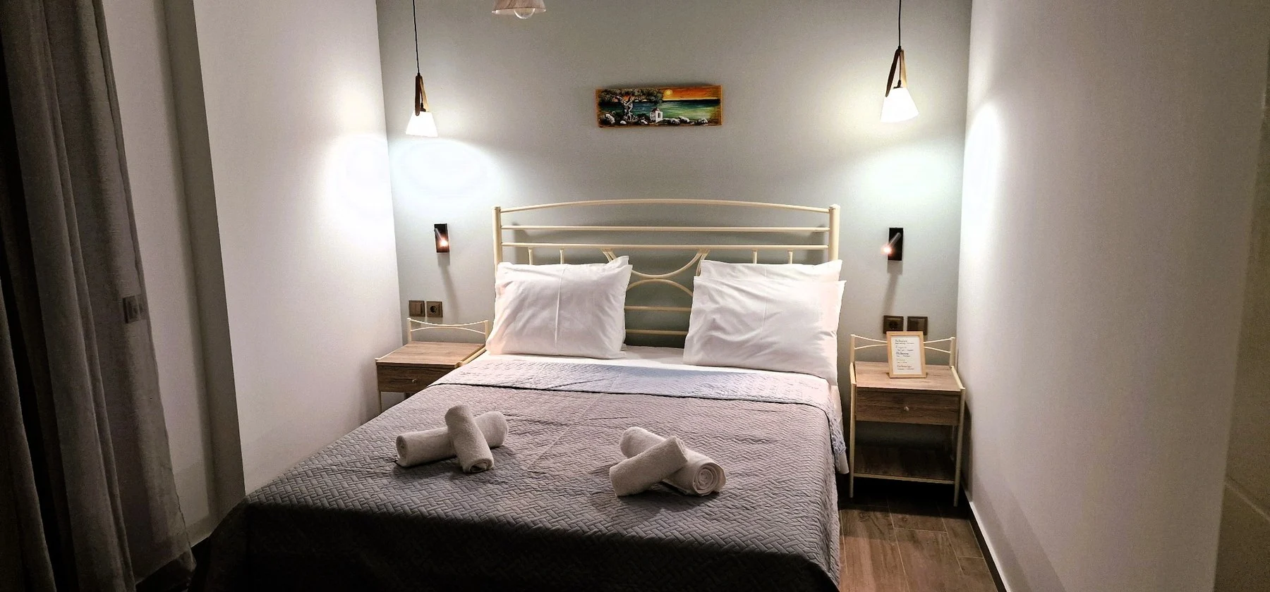 Bedroom one — evening view